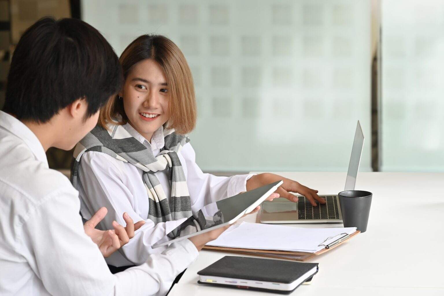 business together meeting with digital tablet in modern office 1536x1022 1